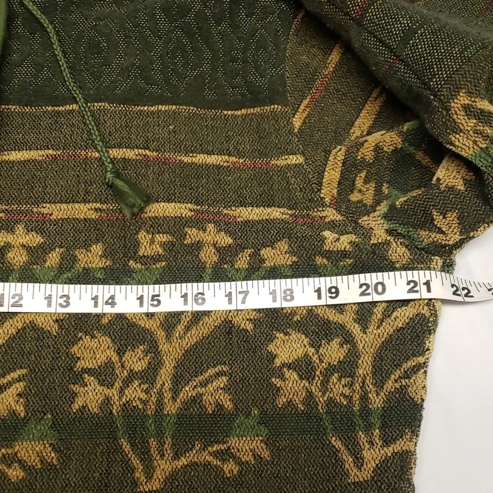 Vintage Dark Floral Jacket Size S Buttons Tapestry Forest Fairy Goblincore Boho - Picture 8 of 11